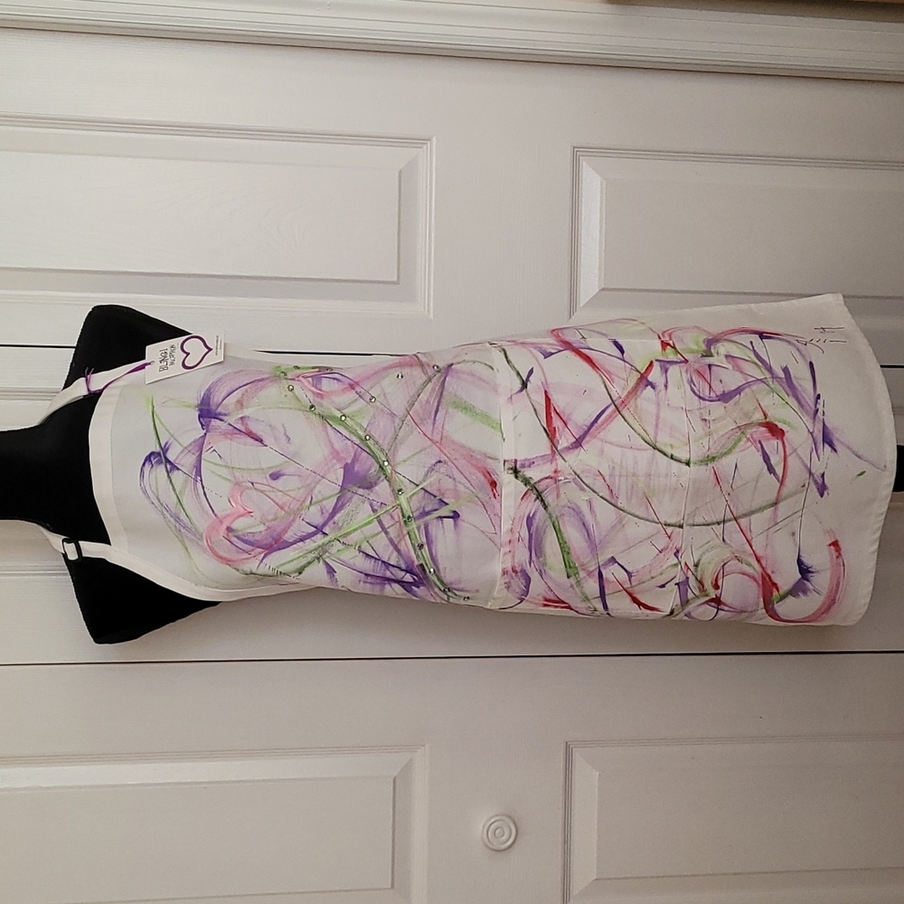 🎉💜HP💜🎉Custom Painted Wearable Art Apron #1410